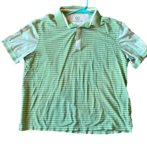 Bugatchi Mens XL Light Green Golf Polo